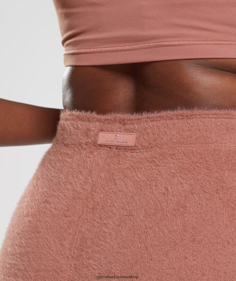 ch Gymshark femmes short en maille cils whitney canyon rouge 02FP6T99 vêtements