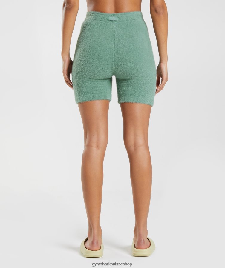 ch Gymshark femmes short en maille cils whitney vert Feuille 02FP6T75 vêtements