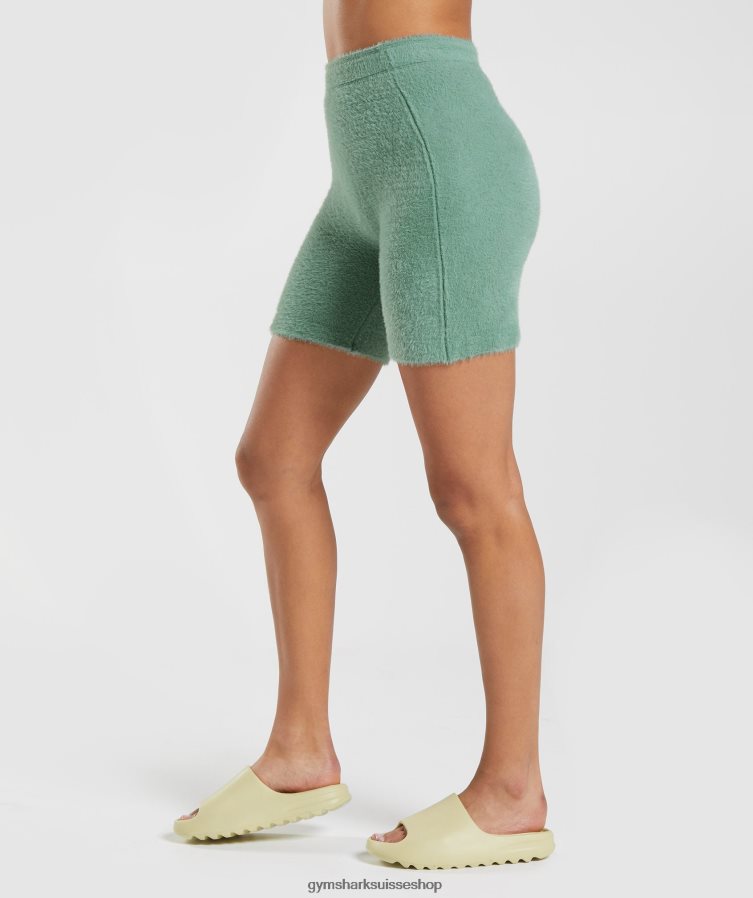 ch Gymshark femmes short en maille cils whitney vert Feuille 02FP6T75 vêtements