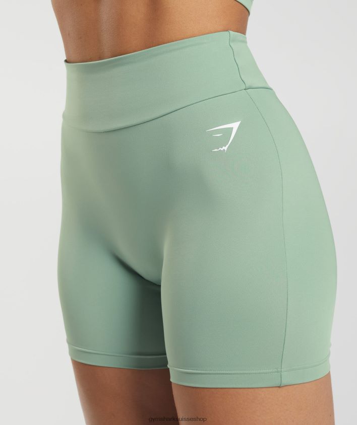ch Gymshark femmes short moulant gs power original vert sauge du désert 02FP6T10 vêtements