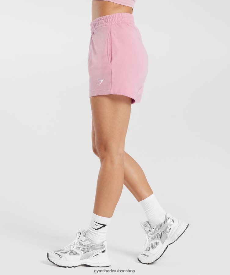 ch Gymshark femmes short pêche fort barbe à papa rose 02FP6T35 vêtements