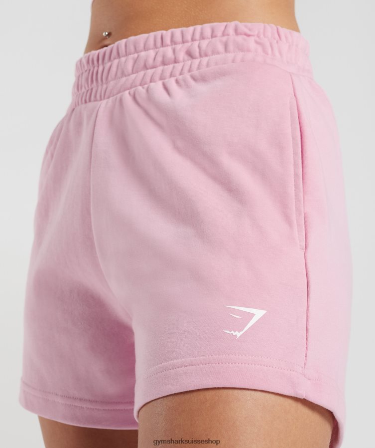 ch Gymshark femmes short pêche fort barbe à papa rose 02FP6T35 vêtements