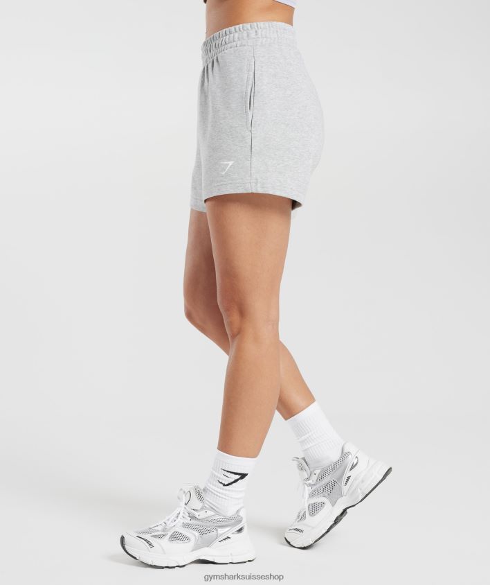 ch Gymshark femmes short pêche fort gris clair chiné 02FP6T30 vêtements