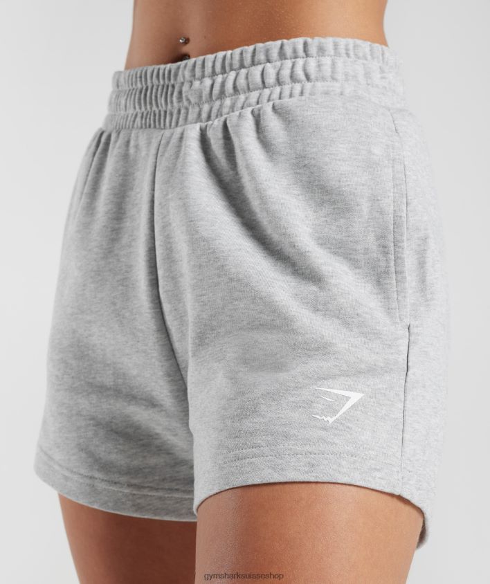 ch Gymshark femmes short pêche fort gris clair chiné 02FP6T30 vêtements