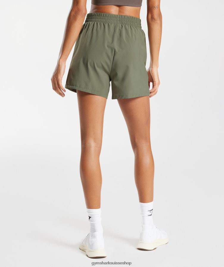 ch Gymshark femmes short à poches tissées olive poussiéreuse 02FP6T55 vêtements