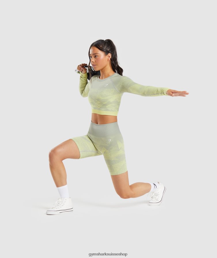 ch Gymshark femmes short sans couture adapt ombre triangulaire | imprimé gris taupe 02FP6T87 vêtements