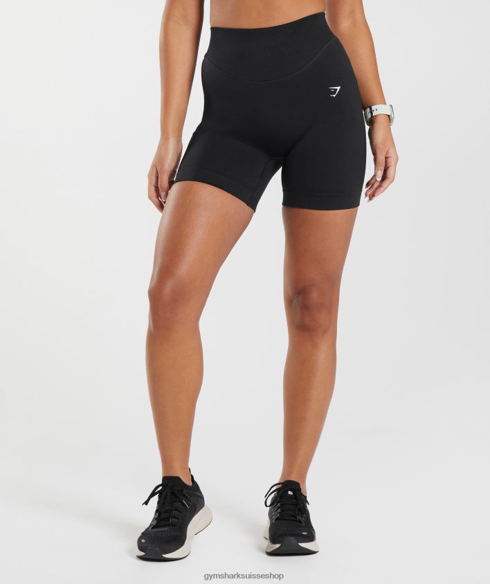 ch Gymshark femmes short sans coutures en sueur noir 02FP6T9 vêtements