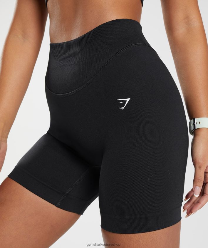 ch Gymshark femmes short sans coutures en sueur noir 02FP6T9 vêtements