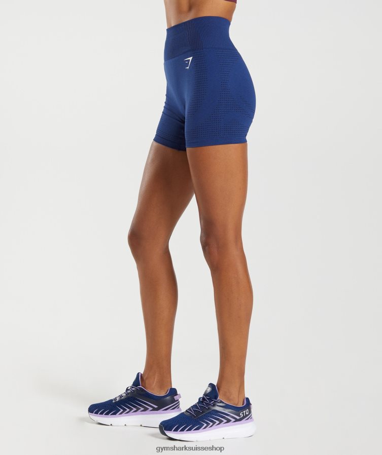 ch Gymshark femmes short vital 2.0 sans coutures bleu stellaire chiné 02FP6T104 vêtements