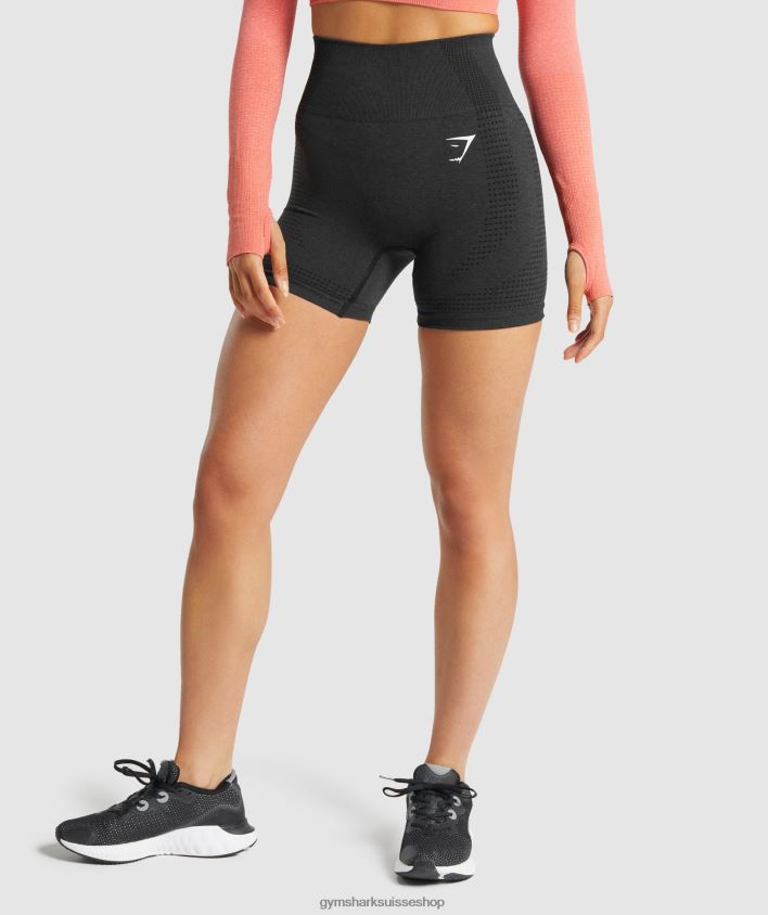 ch Gymshark femmes short vital 2.0 sans coutures noir chiné 02FP6T2 vêtements