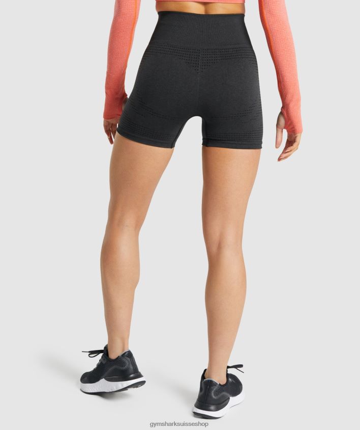 ch Gymshark femmes short vital 2.0 sans coutures noir chiné 02FP6T2 vêtements