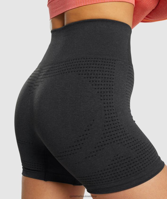 ch Gymshark femmes short vital 2.0 sans coutures noir chiné 02FP6T2 vêtements