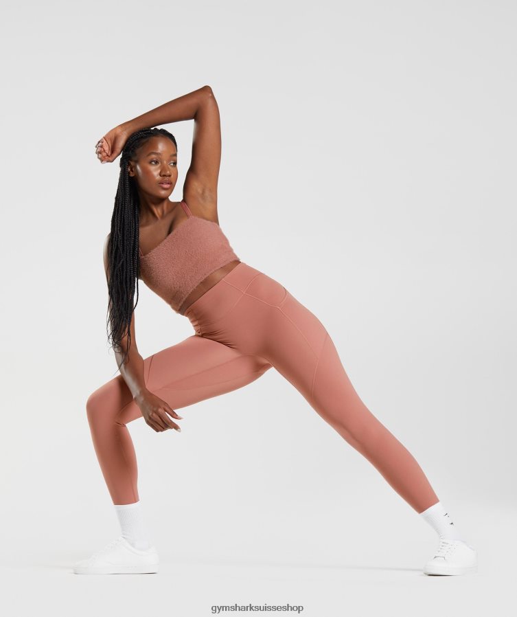 ch Gymshark femmes bandeau en maille cils Whitney canyon rouge 02FP6T166 vêtements