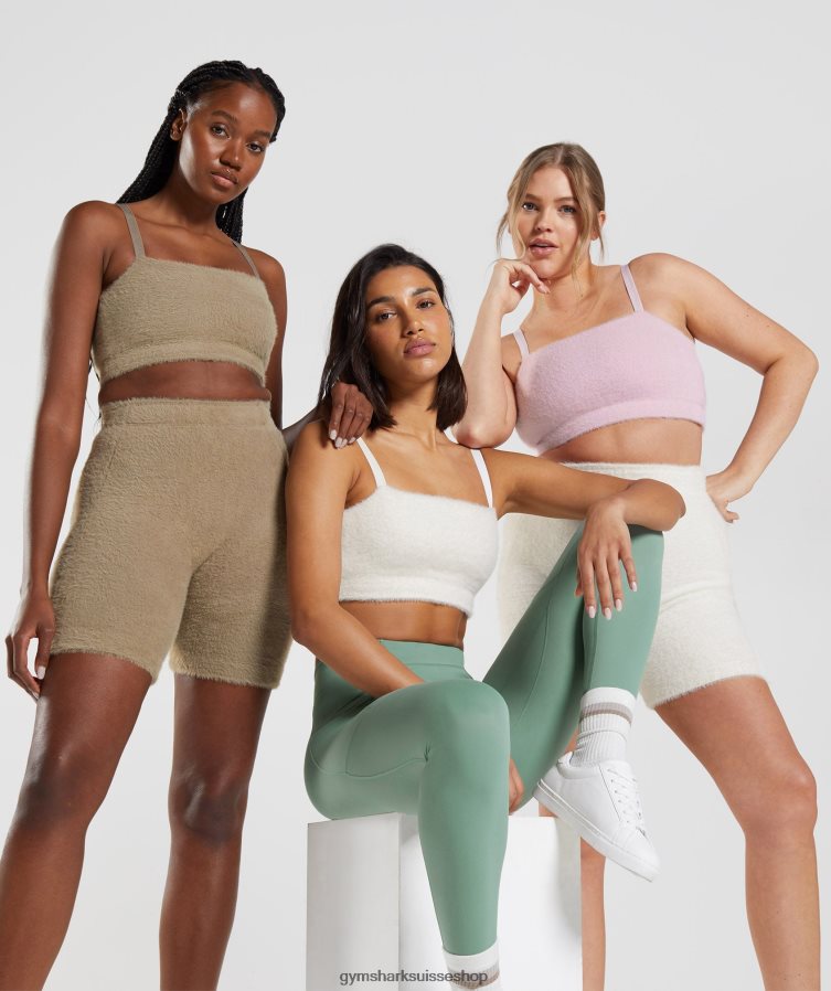 ch Gymshark femmes bandeau en maille cils Whitney lucarne blanche 02FP6T165 vêtements