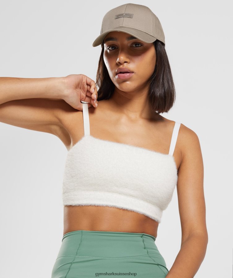 ch Gymshark femmes bandeau en maille cils Whitney lucarne blanche 02FP6T165 vêtements