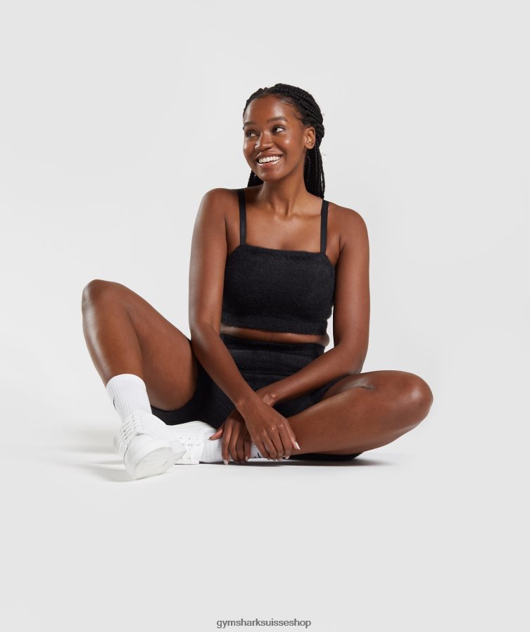 ch Gymshark femmes bandeau en maille cils Whitney noir 02FP6T143 vêtements