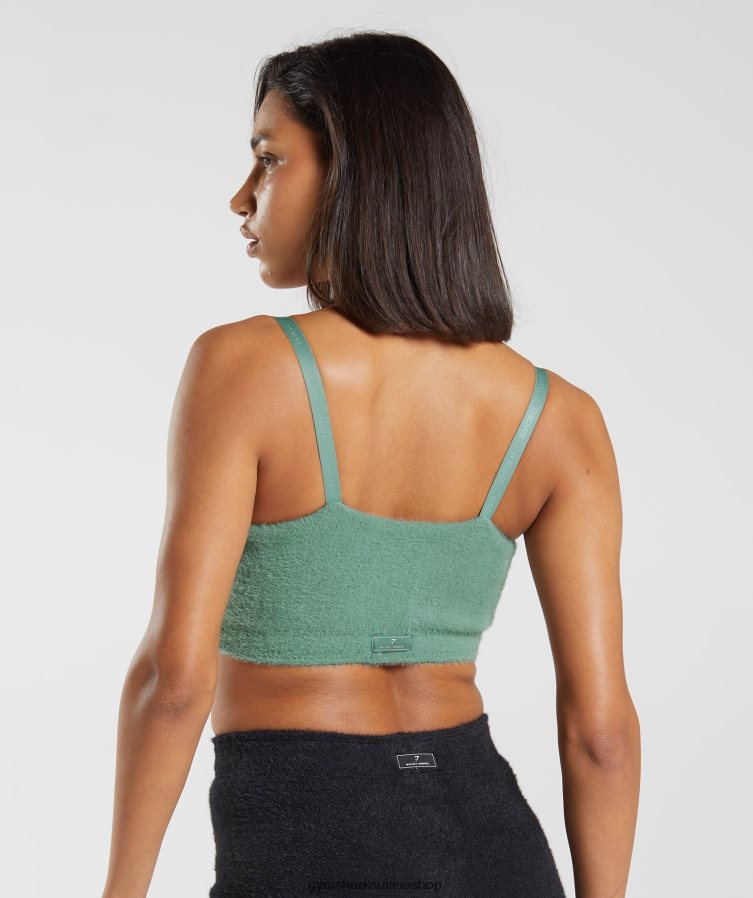 ch Gymshark femmes bandeau en maille cils Whitney vert Feuille 02FP6T144 vêtements