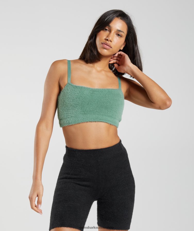 ch Gymshark femmes bandeau en maille cils Whitney vert Feuille 02FP6T144 vêtements