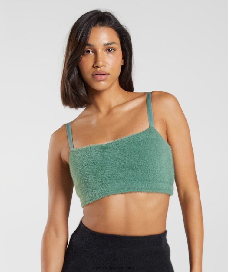 ch Gymshark femmes bandeau en maille cils Whitney vert Feuille 02FP6T144 vêtements