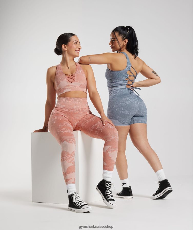 ch Gymshark femmes brassière de sport camo sans couture adapt rose brumeux-rose brumeux 02FP6T139 vêtements