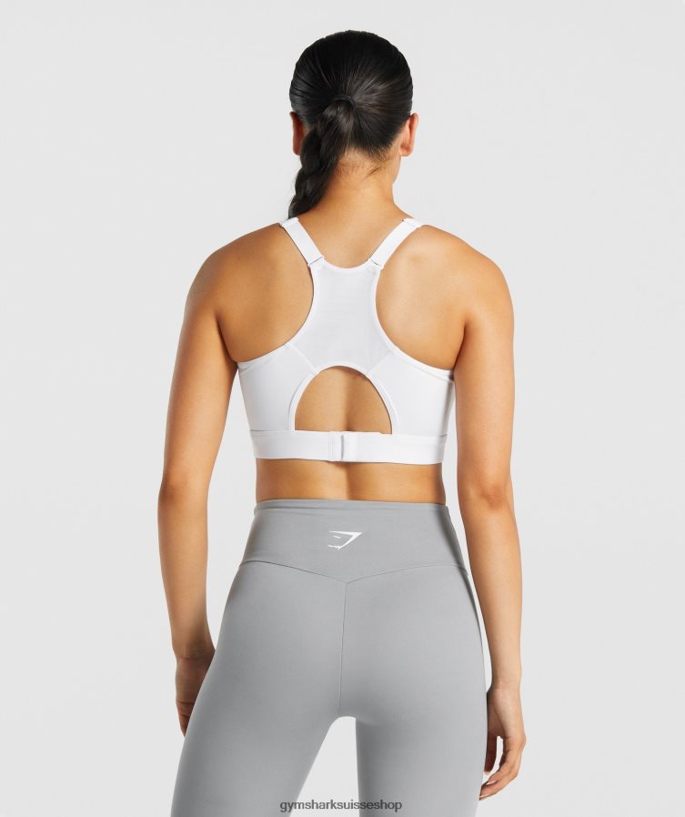 ch Gymshark femmes brassière de sport dos nageur blanc 02FP6T233 vêtements