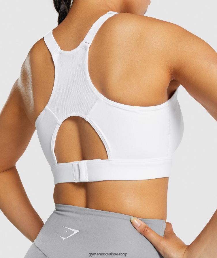ch Gymshark femmes brassière de sport dos nageur blanc 02FP6T233 vêtements