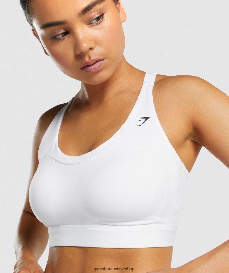 ch Gymshark femmes brassière de sport dos nageur blanc 02FP6T233 vêtements