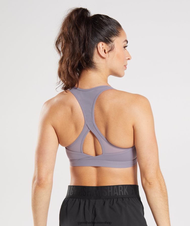 ch Gymshark femmes soutien-gorge de sport croisé lavande ardoise 02FP6T140 vêtements