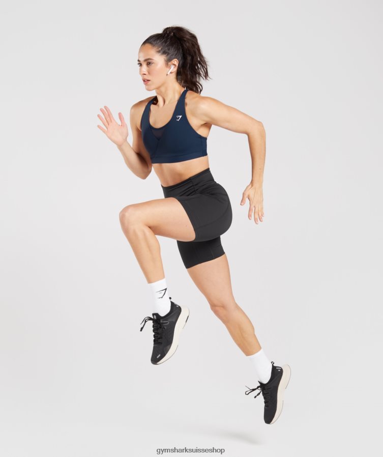 ch Gymshark femmes soutien-gorge de sport croisé marine 02FP6T155 vêtements