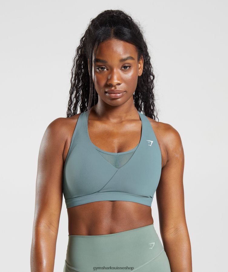 ch Gymshark femmes soutien-gorge de sport croisé tonnerre bleu 02FP6T141 vêtements
