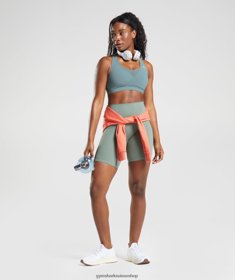 ch Gymshark femmes soutien-gorge de sport croisé tonnerre bleu 02FP6T141 vêtements