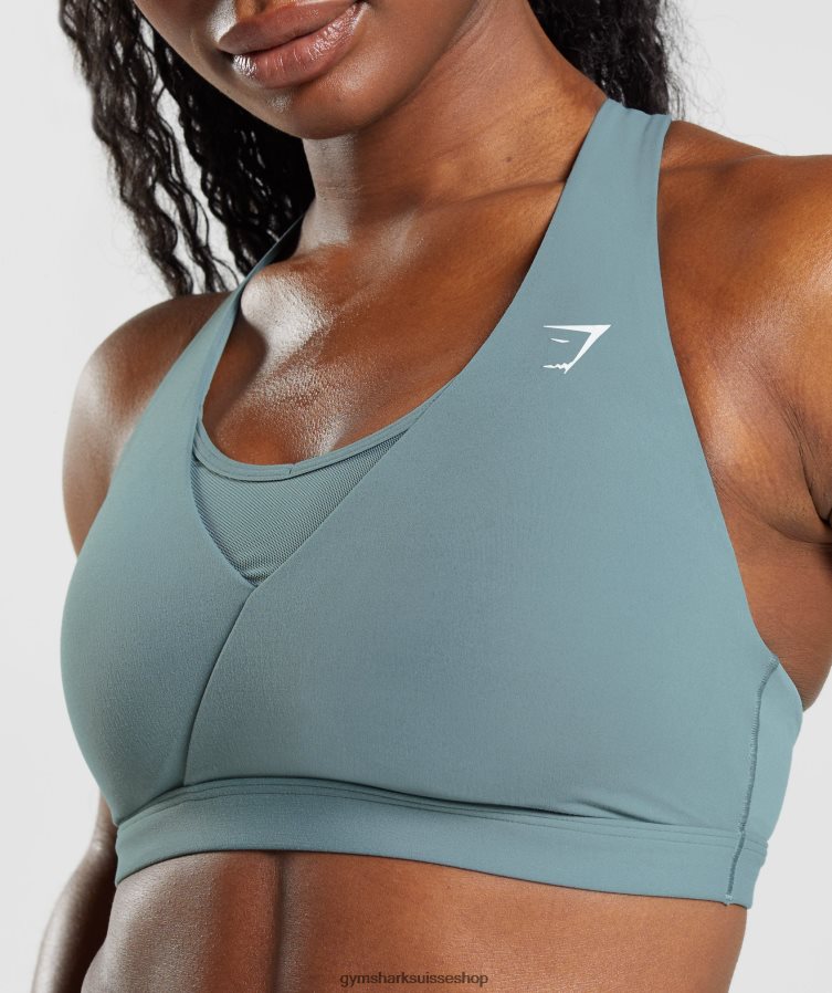 ch Gymshark femmes soutien-gorge de sport croisé tonnerre bleu 02FP6T141 vêtements