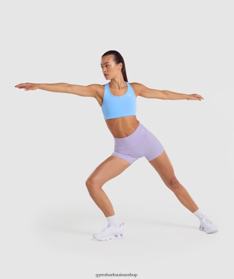 ch Gymshark femmes soutien-gorge de sport dos nageur essentiel bleu clair 02FP6T232 vêtements