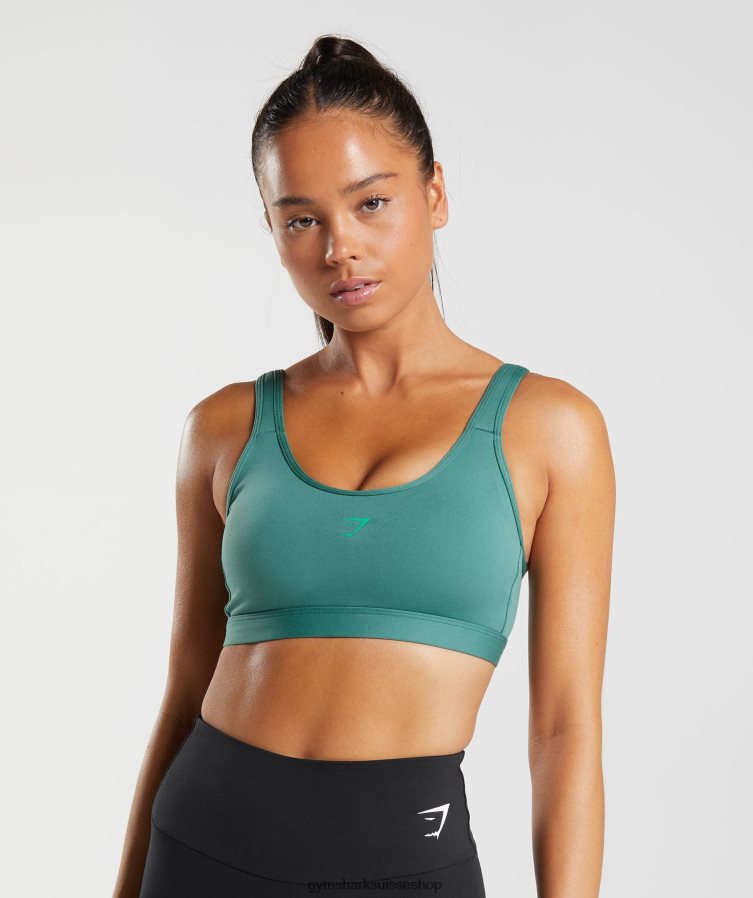 ch Gymshark femmes soutien-gorge de sport fraction vert hoya 02FP6T222 vêtements