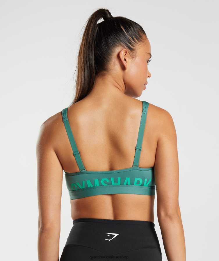 ch Gymshark femmes soutien-gorge de sport fraction vert hoya 02FP6T222 vêtements