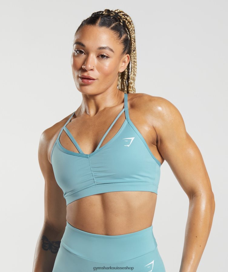 ch Gymshark femmes soutien-gorge de sport gs power bleu glacier 02FP6T154 vêtements