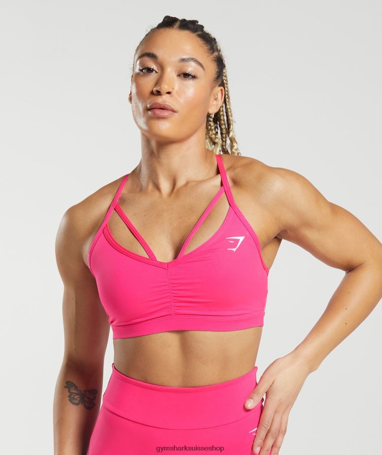 ch Gymshark femmes soutien-gorge de sport gs power fuchsia brillant 02FP6T118 vêtements