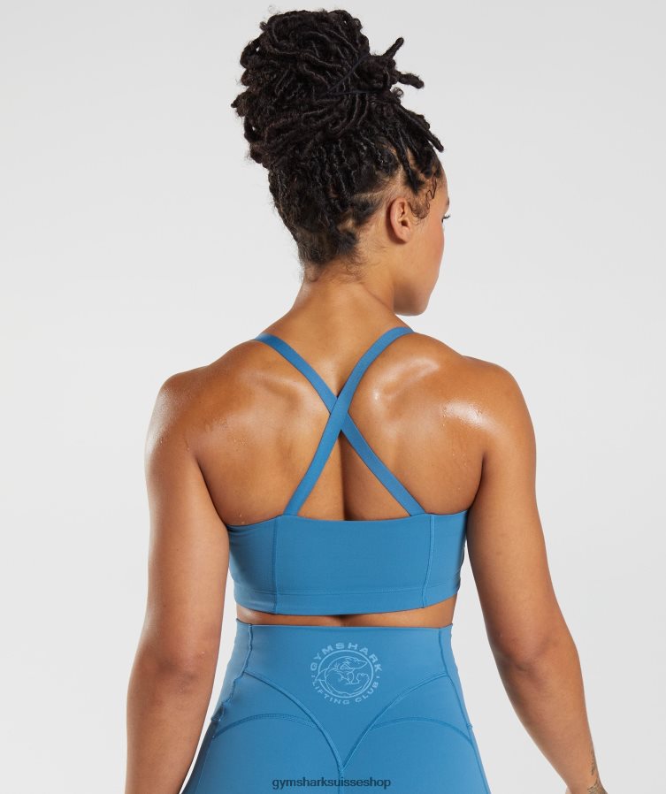 ch Gymshark femmes soutien-gorge de sport hérité bleu au bord du lac 02FP6T200 vêtements