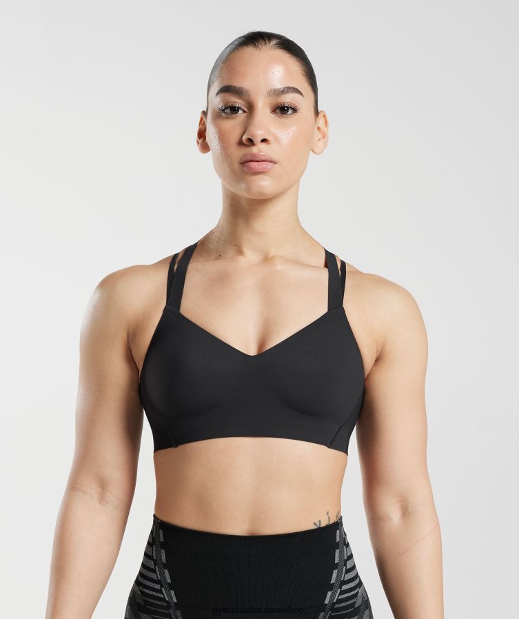 ch Gymshark femmes soutien-gorge de sport illimité noir 02FP6T115 vêtements