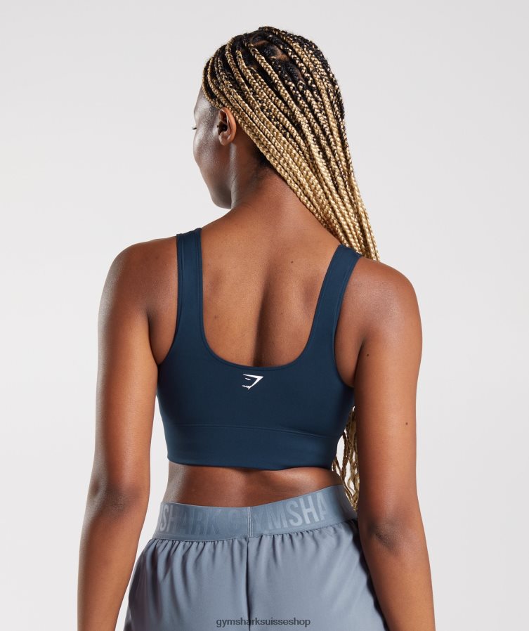 ch Gymshark femmes soutien-gorge de sport long marine 02FP6T131 vêtements
