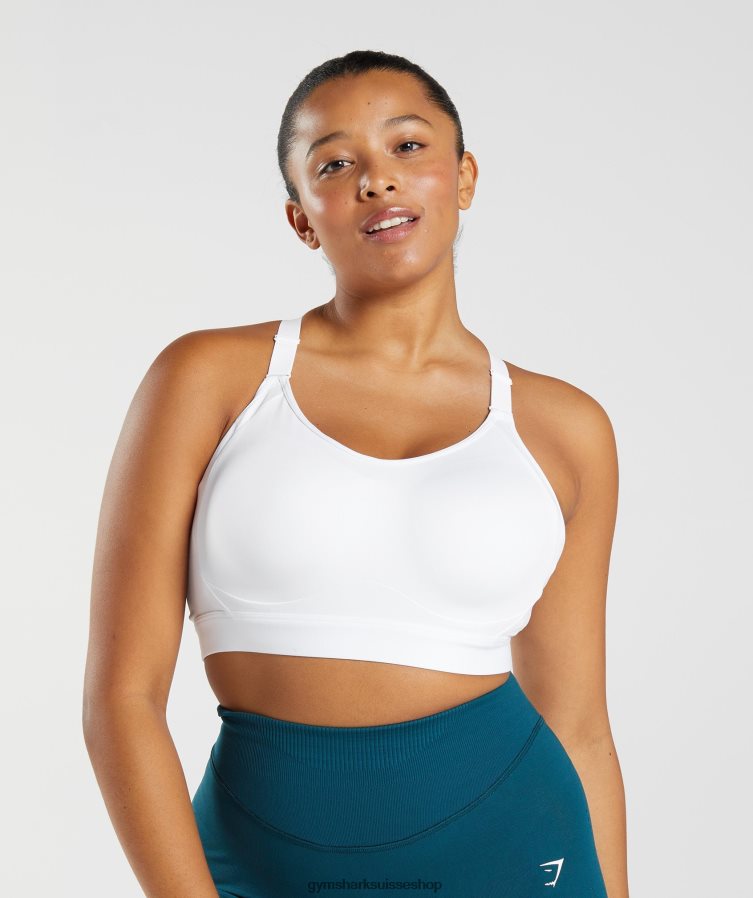 ch Gymshark femmes soutien-gorge de sport à maintien élevé blanc 02FP6T179 vêtements