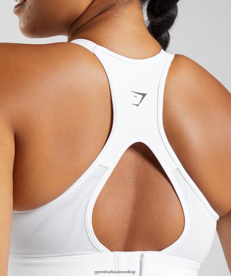 ch Gymshark femmes soutien-gorge de sport à maintien élevé blanc 02FP6T179 vêtements