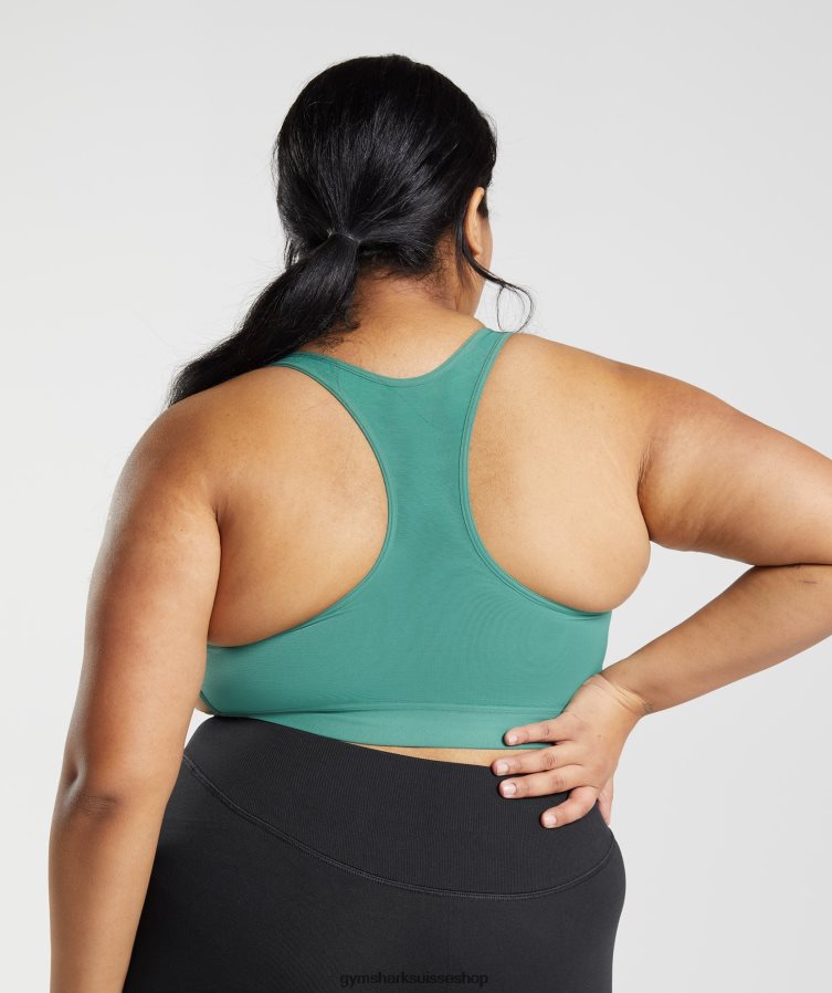 ch Gymshark femmes soutien-gorge de sport à maintien élevé et dos nageur vert hoya 02FP6T178 vêtements