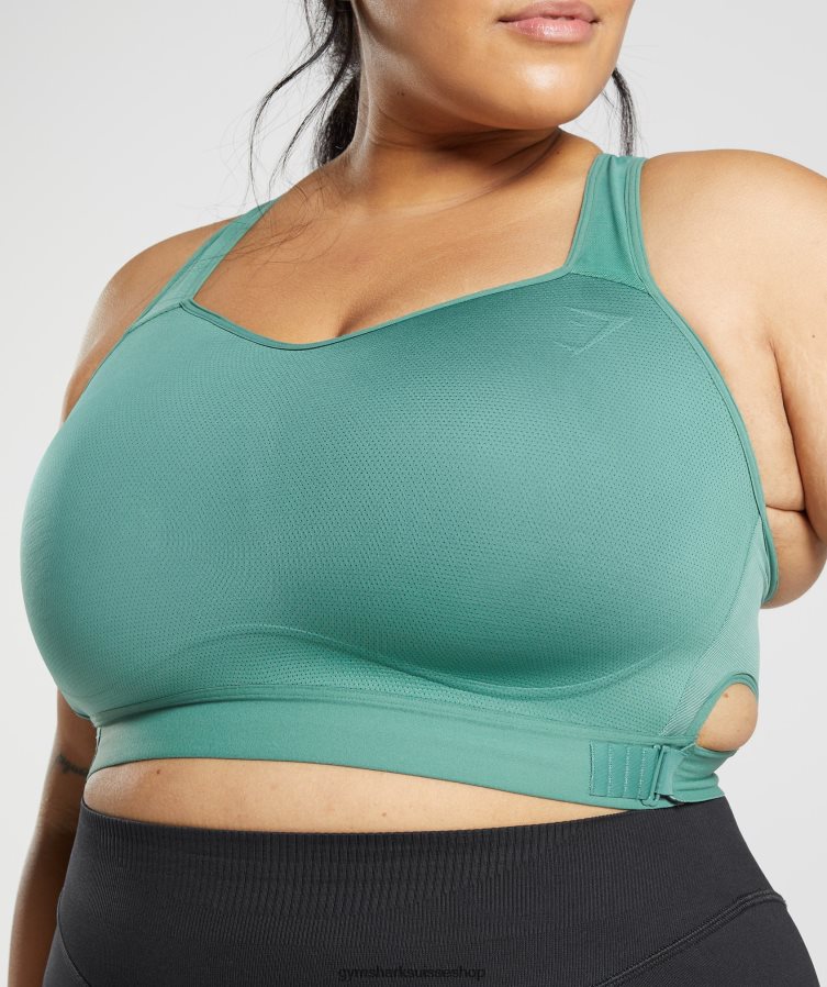 ch Gymshark femmes soutien-gorge de sport à maintien élevé et dos nageur vert hoya 02FP6T178 vêtements