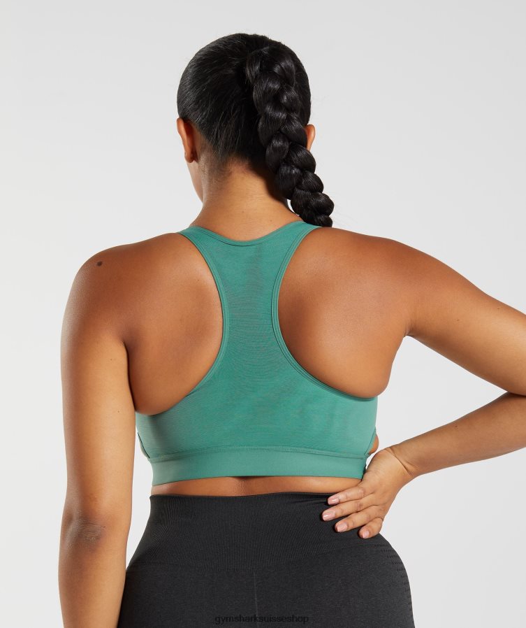 ch Gymshark femmes soutien-gorge de sport à maintien élevé et dos nageur vert hoya 02FP6T178 vêtements