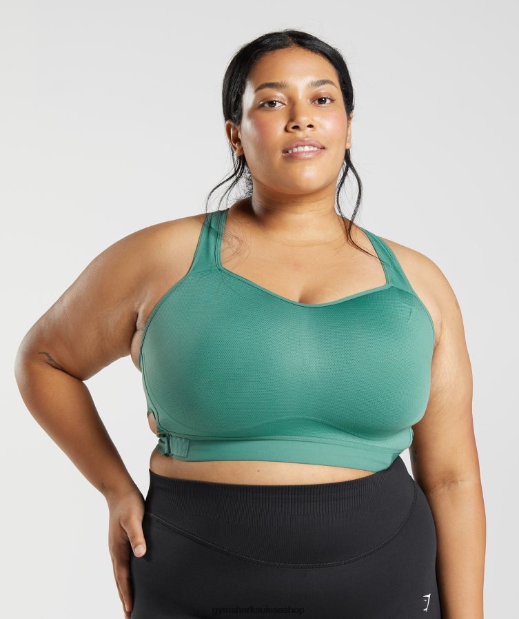 ch Gymshark femmes soutien-gorge de sport à maintien élevé et dos nageur vert hoya 02FP6T178 vêtements