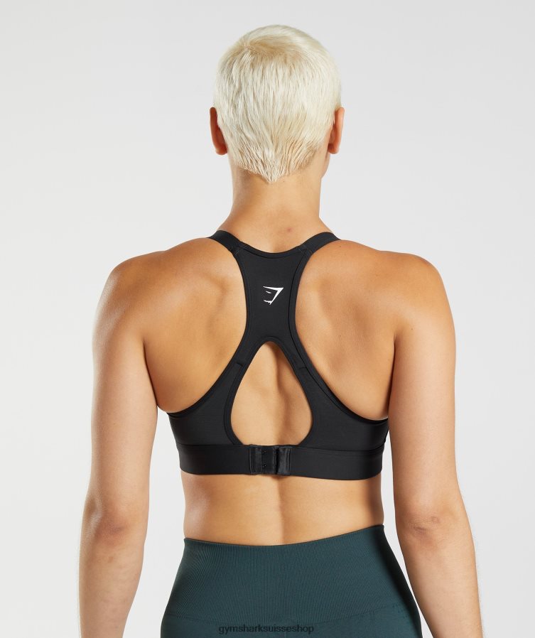 ch Gymshark femmes soutien-gorge de sport à maintien élevé noir 02FP6T194 vêtements