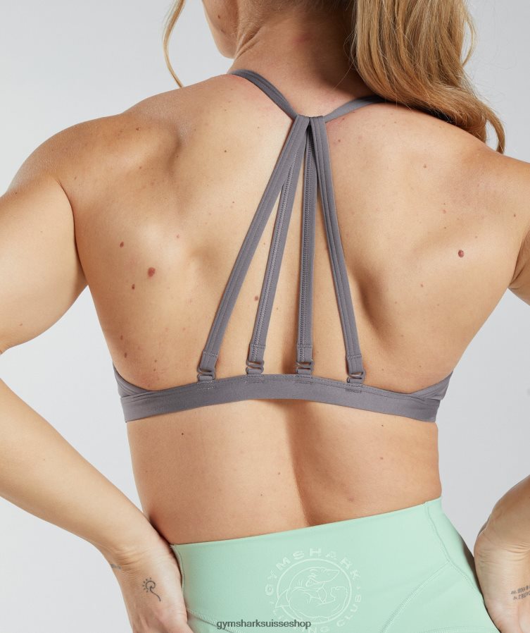 ch Gymshark femmes soutien-gorge de sport minimal gris titane 02FP6T236 vêtements