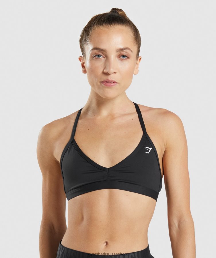 ch Gymshark femmes soutien-gorge de sport minimal noir 02FP6T135 vêtements