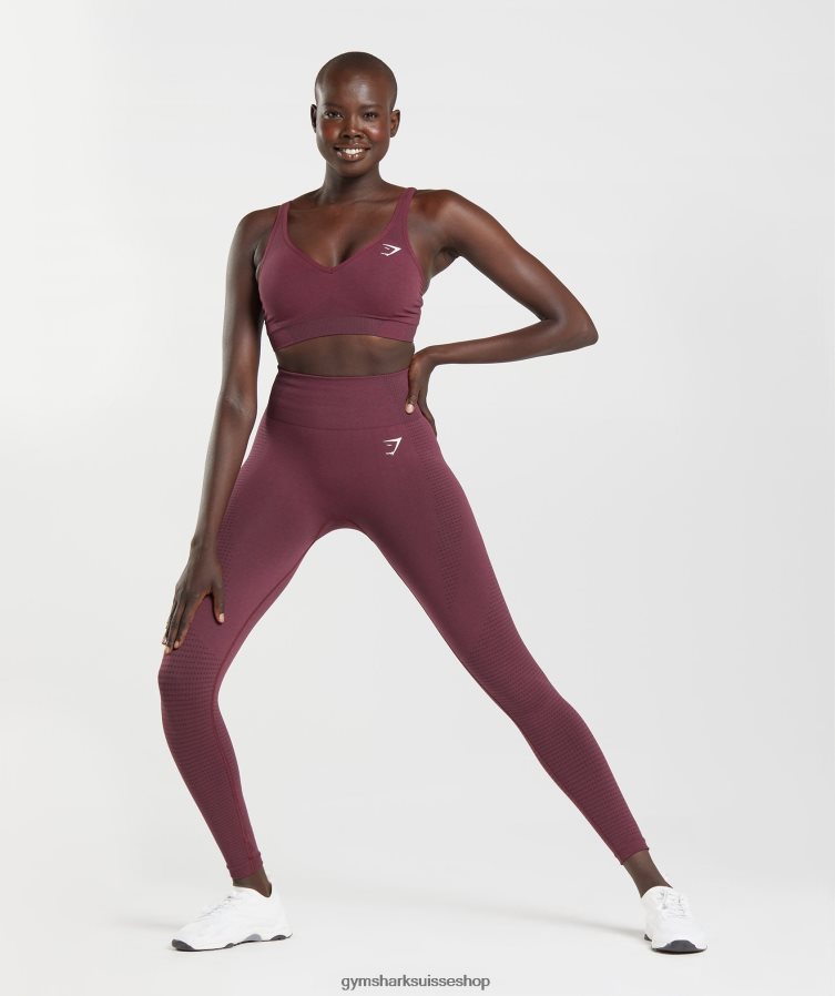 ch Gymshark femmes soutien-gorge de sport sans coutures 2.0 v vital marne marron cuite 02FP6T207 vêtements